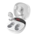 Trådlösa in-ear hörlurar med mikrofon och laddningsfodral med skärm Bluetooth 5.0 Räckvidd 10 m Batteritid cirka 5 timmar Röstassistent 1