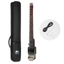 Elektrisk gitarr Batking huvudlös rese 6 strängar längd 73,8 cm lönn kropp rosenträ greppbräda Double Locking tremolo med fodral för resor 4