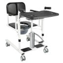 Hydraulické zvedací a přepravní křeslo pro seniory s děleným sedadlem 180° nosnost 150 kg zdvih 41–65 cm kolečka s brzdou pro pacienty 2