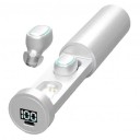 Trådlösa in-ear hörlurar för musiklyssning Bluetooth 5.2 Cylindriskt laddningsfodral med display Batterikapacitet 400 mAh Räckvidd 10 m 1
