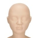 Træningsdukke til påføring af kosmetik 39 x 30 cm silikonehoved og PVC-buste til øvelse af makeup, massage og ansigtspleje 4