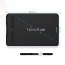 Grafický tablet XPPen Deco Mini7 V2 s tužkou kreslicí plocha 7 x 4 palce 8 kláves 16K úrovní tlaku černý na kreslení a design 3