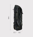 Prostorný batoh na dlouhé ploutve a potápěčské vybavení pro harpunu 109 x 27 x 28 cm voděodolný černý na freediving a lov ryb 4