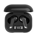 Trådlösa in-ear hörlurar med mikrofon Bluetooth 5.0 Musik- och volymkontroll Röstassistent Laddningsbox med display Svart 1