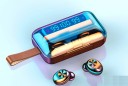 Trådlösa in-ear hörlurar Bluetooth 5.0 Musik- och volymkontroll Ta emot samtal Laddningslåda 2200 mAh med skärm och band 4