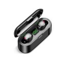 Trådlösa in-ear hörlurar med mikrofon Bluetooth 5.0 Laddningsbox 2000 mAh med skärm Musik- och samtalskontroll Stöd för röstassistent 2