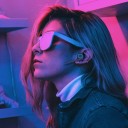 Trådlösa bluetooth-hörlurar med mikrofon på arm Laddningsbar box med belysning Bluetooth 5.0 Räckvidd 10 m Speltid 3 till 5 timmar Svart 3