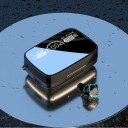 Trådlösa bluetooth hörlurar i örat med laddningsbox, ficklampa och display Bluetooth 5.1 Räckvidd 10 m Batteri i box 2000 mAh Svart 5