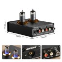 Gramofonförförstärkare MM phono med rör 6A2, 95×116×33 mm, RIAA-korrigering, 3,5 mm AUX-ingång, svart, för vinylgramofon 2