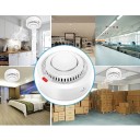 Chytrý WiFi detektor kouře s alarmem 85 dB a dosahem 20 m², fotoelektrický senzor, ABS plast, bílý, pro domácnost a kancelář 9