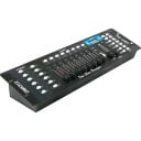 DMX-controller til scenelys med 8 programmerbare scener 48,5 x 13,4 x 7 cm til 12 lys med 16 kanaler strømforsyning 90-240 V 2