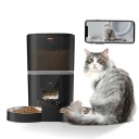 Dual Automatic Pet Feeder with Two Bowls 4 l Camera for Monitoring and Feeding from Phone Portions from 50 to 100 g Lid Lock 1