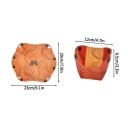 Foldable Camping Mug Lightweight and Portable 12 x 8.5 cm Snap Fasteners Orange with Contour Lines Outdoor Tableware for Camping and Trips 2