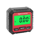 Goniometru digital magnetic de dimensiuni 5,3 x 2,7 cm cu display iluminat, funcție hold și resetare, în nuanță roșie cu margini negre 2