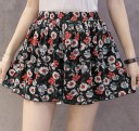 Damshorts med blommor A711 4