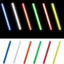 12er Set reflektierende selbstklebende Fahrradschläuche 70x5 mm Sicherheitselemente für Fahrradspeichen Mountainbike Nachtfahrt Sichtbarkeit 10