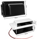 12V Seitenventilator für Wohnmobile, Caravans, Boote, Yachten 25W Kunststoff Abluftventilator Lüftungsöffnung 150x80x75mm in Weiß und Schwarz 2
