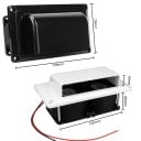 12V sivuventtiili tuuletin asuntovaunulle, veneelle, jahtille 25W muovinen poistoilmatuuletin ilmanvaihtoaukko 150x80x75mm valkoisena 4