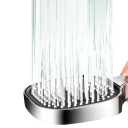 13 cm Shower Head with Filter 3 Modes Rain Mist Mix Economical Massage Handheld Shower High-Pressure Head with Silicone Nozzles 5