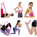 13 darabos jóga és fitnesz edzőkészlet 30,48 cm átmérőjű fitnesz gyűrű, ellenállásgumik, labda és kiegészítők a rugalmasság és erősítés érdekében otthon 3