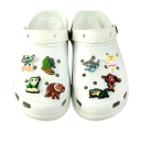 13 ks dekorace na crocsy internetové brainrot postavičky PVC sada ozdob do nazouvací obuvi doplňky do otvorů bot 2