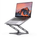 Justerbar laptopställ 10 till 15,6 tum 25 x 25 cm hopfällbar och bärbar med öppen platta för kylning svart 3