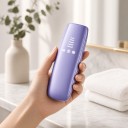 Bärbar IPL-laserapparat för hårborttagning Smärtfri epilator Iskylsystem Lila För slät hud 5