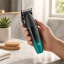 Hårklippare Uppladdningsbar via USB Drifttid upp till 250 minuter 6 guidekammar 1,5–12 mm Svart-grön Hårtrimmer för hemmaklippning 3