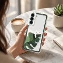 Skydd för Samsung Galaxy S24 med kattmotiv Plastiskt mobilskal Skyddsfodral för telefon Med ram runt kameran För varje dag 21
