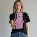 Matte skydd för Samsung Galaxy S25 med stöd för magnetisk laddning Skyddande fodral med upphöjd kameraram 18
