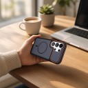 Matt skydd för Samsung Galaxy S26 med stöd för magnetisk laddning Skyddande fodral med upphöjd kameraram 3