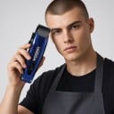 Professionell hårklippare Rotationsmotor 7500 varv/min 5 bladinställningar Batteri 2000 mAh LED-display ABS Frisörtrimmer för män 5