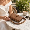 Plånboksfodral för Samsung Galaxy S24 Ultra med crossbody-rem och handledsrem Flipfodral med kortfickor och dragkedja Konstläder 17