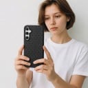 Silikonskydd för Samsung Galaxy S24 FE med prickigt mönster Strukturerad yta Kameraskydd Silikonfodral för mobil med tryck 8