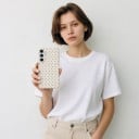 Silikonskydd för Samsung Galaxy S26 med prickigt mönster Strukturerad yta Kameraskydd Silikonfodral för mobil med tryck 4