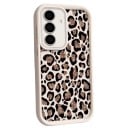 Silikonskal för Samsung Galaxy S24+ med leopardmönster Skyddande ram för kameran Förhöjda kanter Silikonfodral för mobil med tryck 1