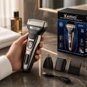 Hårtrimmer för män 3i1 Rakapparat Trimmer för skägg och hår i näsa och öron Blad av kolstål För ansikte och kropp 7