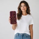 Silikonskydd för Samsung Galaxy S26 Ultra med leopardmönster Skyddande ram för kameran Förhöjda kanter Mobilskal med tryck 8