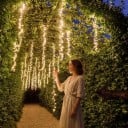 LED ljushäng Prameny 1,5 m Ljusregn Strömförsörjning 220 V EU-kontakt Transparent kabel Varmvit Trädgårdsdekoration för träd och pergola 4