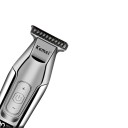 Hår- och skäggtrimmer med T-blad för män Justerbar hastighet LED-display Färgade kammar 1 till 9 mm Silver Konturtrimmer 3