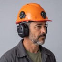 Elektroniska hörselskydd för hjälm med Bluetooth 5.3 Hörlurar med bullerdämpning SNR 30 dB Batteri 1100 mAh Plast ABS Svart För bygg 4