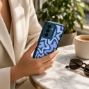 Fodral för Samsung Galaxy S25+ Randigt mönster Starka kanter och utskärning för kamera Material silikon Skyddande skal för mobiltelefon 23
