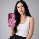 Fodral för Samsung Galaxy S25 Ultra Randigt mönster Starka kanter och utskärning för kamera Material silikon Skyddande skal 10