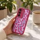 Fodral för Samsung Galaxy S26 Ultra Randigt mönster Starka kanter och utskärning för kamera Material silikon Skyddande skal 10