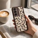Fodral för Samsung Galaxy S26 Ultra Randigt mönster Starka kanter och utskärning för kamera Material silikon Skyddande skal 17