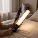Uppblåsbart LED-rörljus 12 W Tvåfärgat 2700–6500 K CRI 95+ Längd 60 cm Material TPU Svart För porträttfotografi och livestreaming 2