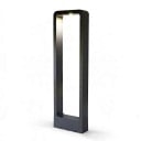 LED pelarlampa för utomhusbruk 15 W COB Kallvit 6000 K 80 cm Aluminium AC 85–265 V Svart Vattentät för trädgård och villaomgivning 1