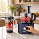 Köksmaskin TopStrong YYFP405 11 i 1 1100 W 3 hastigheter och pulsfunktion Skål 3,2 l och mixer 1,5 l Skärning och knådning För grönsaker och deg 3