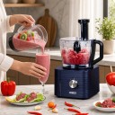 Köksmaskin TopStrong YYFP405 11 i 1 1100 W 3 hastigheter och pulsfunktion Skål 3,2 l och mixer 1,5 l Skärning och knådning För grönsaker och deg 6