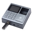 Närvaroterminal med fingeravtrycksläsare och RFID Kapacitet 1000 användare Skärm 1,8 tum USB Grå För registrering av närvaro och åtkomst 3